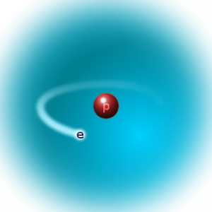 Модель атома водорода (протия).