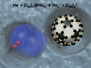В правильно подобранных условиях гелий может отдавать электроны соседним молекулам.